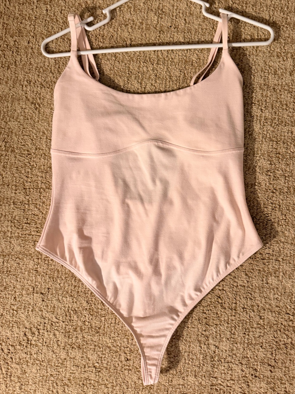 Fabletics Pale Pink Strappy One-Piece Bodysuit